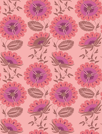 Seamless floral pattern  のイラスト素材
