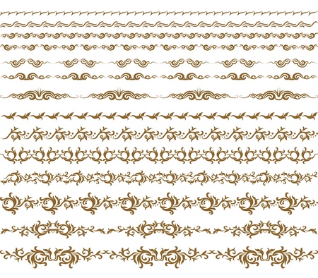 Horizontal elements decoration vectorのイラスト素材