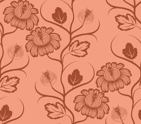 seamless floral patternのイラスト素材