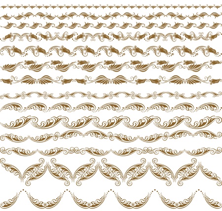 Horizontal elements decoration vectorのイラスト素材