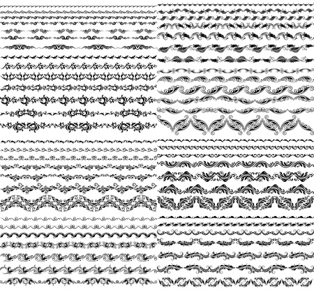Horizontal elements decoration vectorのイラスト素材