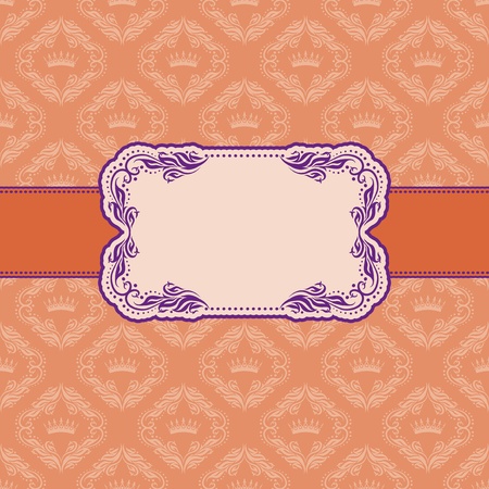 Template frame design for greeting card  のイラスト素材