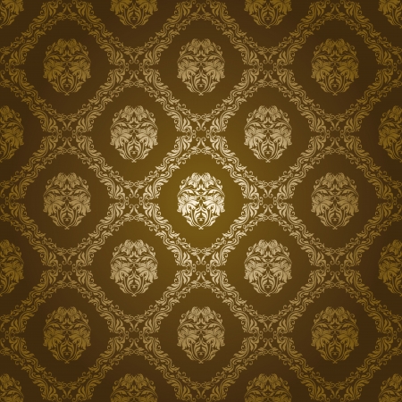 damask seamless floral patternのイラスト素材