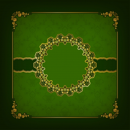 Elegant template frame design for luxury greeting card, invitation with lace ornament, place for text. Floral elements, ornate background. のイラスト素材