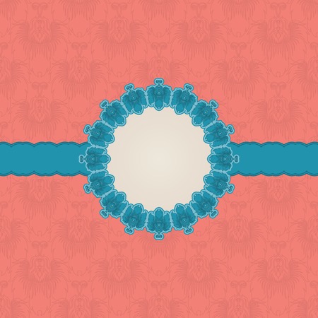 Template frame design for greeting card, invitation  のイラスト素材