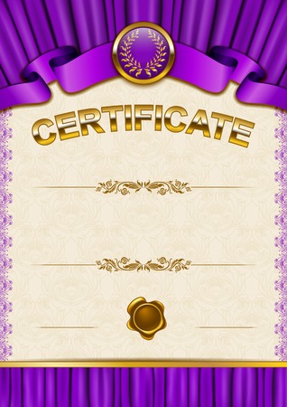 Elegant template of certificateのイラスト素材