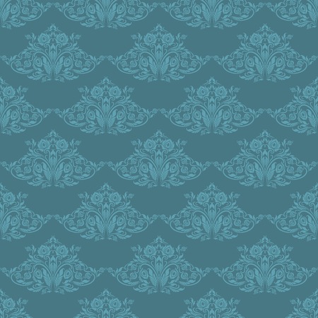 Damask seamless floral pattern.のイラスト素材