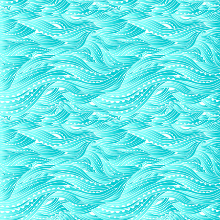 Blue sea wave pattern, abstract water background, blue gradient wallpaperのイラスト素材