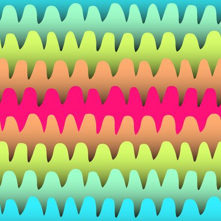 Vector seamless pattern with waves. Repeating uneven lines. Wavy playful background in vector for your design. EPS 10のイラスト素材