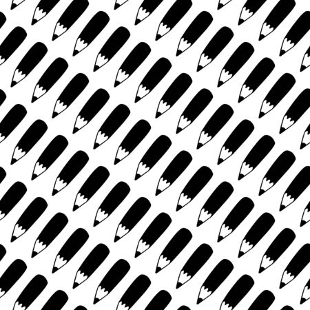 Pencil Doodle Seamless Patternのイラスト素材