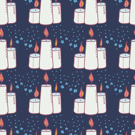 Halloween Wax Candle Pattern-10のイラスト素材