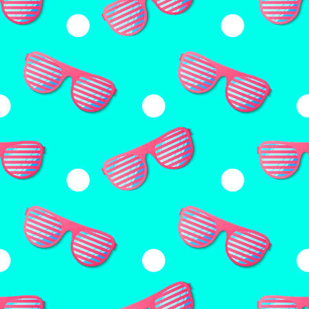 Travel Sunglasses Seamless Pattern EPS 10-2のイラスト素材