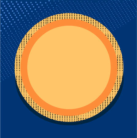 Empty plate. Flat Vector illustrationのイラスト素材