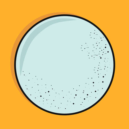Empty plate. Vector illustrationのイラスト素材