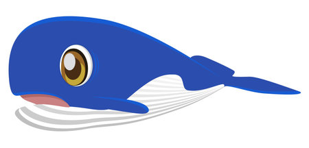 Whale Vector Cartoon Animalのイラスト素材