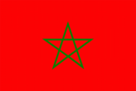 original and simple Morocco flag isolated vector in official colors and Proportion Correctlyのイラスト素材