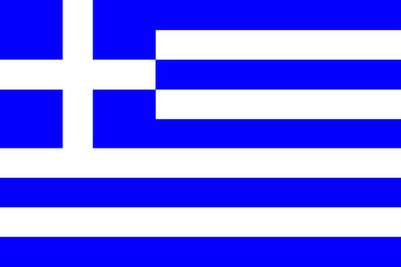 original and simple Greece flag isolated vector in official colors and Proportion Correctlyのイラスト素材