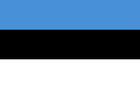 original and simple Estonia flag isolated vector in official colors and Proportion Correctlyのイラスト素材