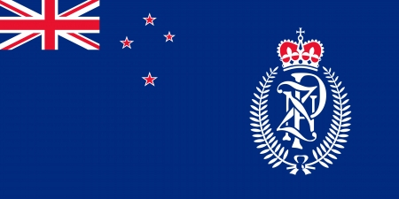 original and simple New Zealand Police flag isolated vector in official colors and Proportion Correctlyのイラスト素材