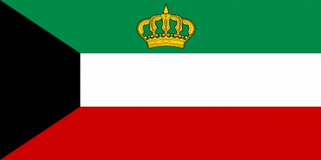 original and simple Kuwait Standard of the Emir flag isolated vector in official colors and Proportion Correctlyのイラスト素材