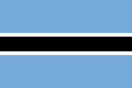  Botswana flag  のイラスト素材