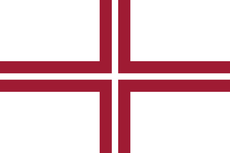 original and simple Latvia Naval flag isolated vector in official colors and Proportion Correctlyのイラスト素材