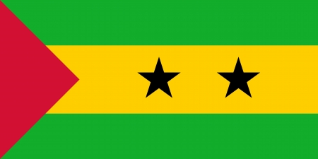   Sao Tome e Principe flag のイラスト素材