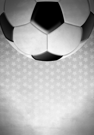 Soccer   football ball on a background with starsの写真素材