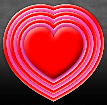  Love red heartの写真素材