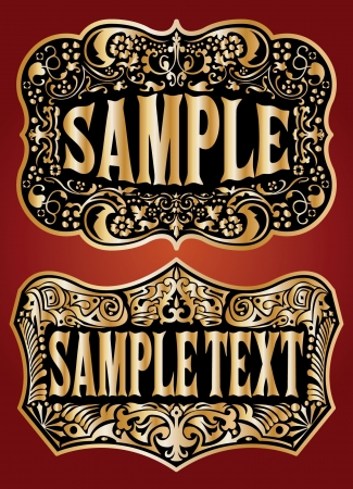 cowboy belt buckle  designのイラスト素材