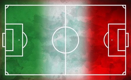 soccer field - football field - mexican colorsの写真素材