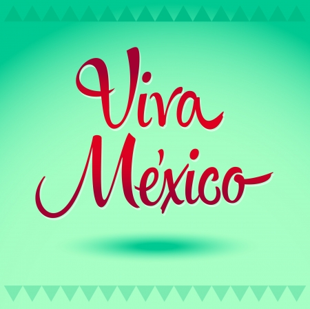 Viva Mexico - mexican holiday vector decorationのイラスト素材