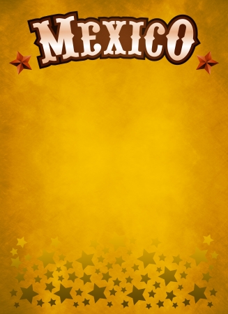 grunge western poster - mexican cowboy style cardの写真素材