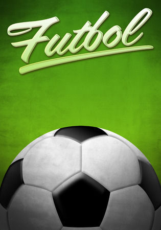 Futbol - Soccer - Football spanish text - background texture の写真素材