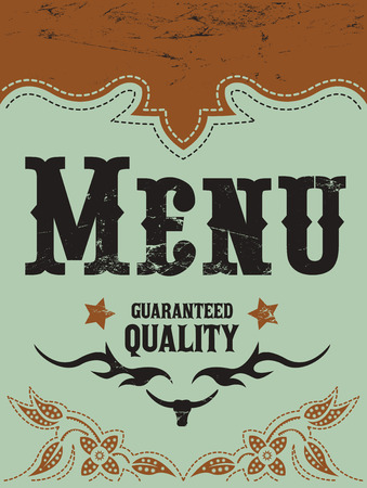 Vintage Vector grill - steak - restaurant menu design - western style  Vector available in my gallery の写真素材