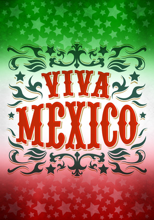 Vintage grunge viva mexico posterの写真素材