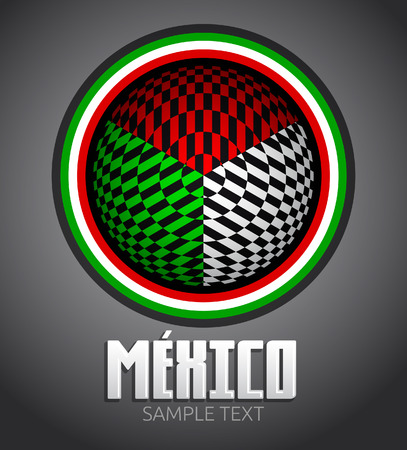 Mexico, Circular geometrical design - ready for your textのイラスト素材