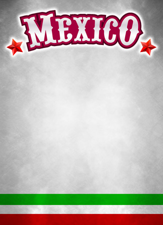 Vintage grunge Mexico poster - Background, ready for your textの写真素材