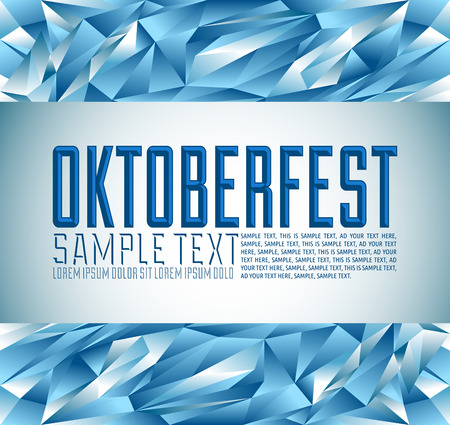 Oktoberfest celebration design - lettering - modern texture backgroundのイラスト素材