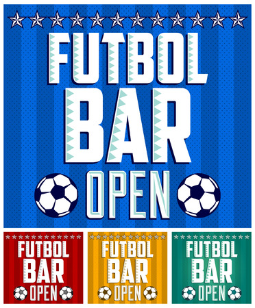 Futbol - Football spanish text - Sports Bar Menu card designの写真素材