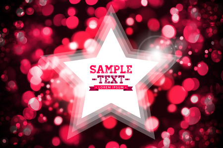 Holiday background - Colorful blur light design ready for your text - star shape spaceの写真素材