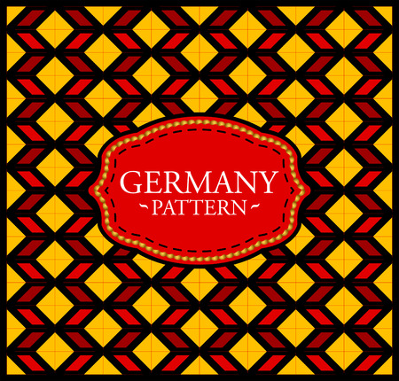 Germany pattern - Seamless Background texture and emblem with the colors of the flag of Germanyのイラスト素材