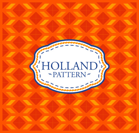 Holland pattern - Seamless Background texture and emblem with the colors of the flag of Hollandのイラスト素材