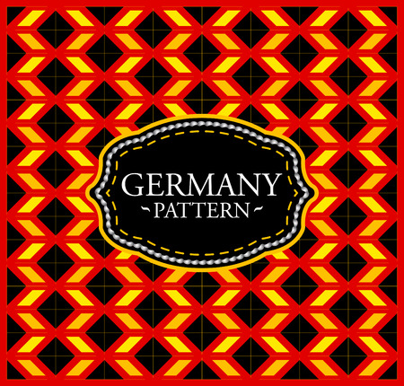 Germany pattern - Seamless Background texture and emblem with the colors of the flag of Germanyのイラスト素材
