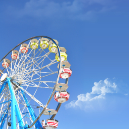 Defocused ferris wheel, Blur abstract background ready for your designの写真素材