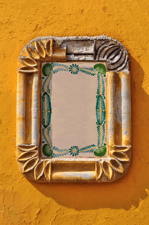 Mexican Rustic Colonial Frame ready to place your image, text or designの写真素材