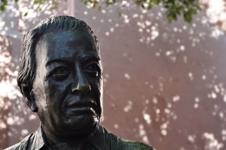 Guanajuato, Guanajuato Mexico, March 6 2018: Diego Rivera Mexican painter and muralist statue located in Guanajuato Mexico.のeditorial素材