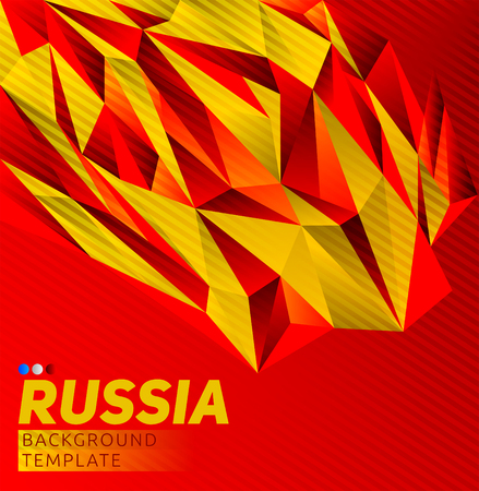 Russia theme vector modern background template design.のイラスト素材