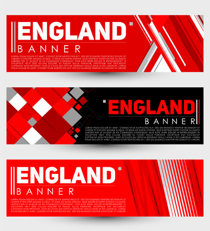England Modern Banner Template vector Set designのイラスト素材