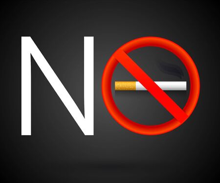 No Smoking vector sign illustration.のイラスト素材